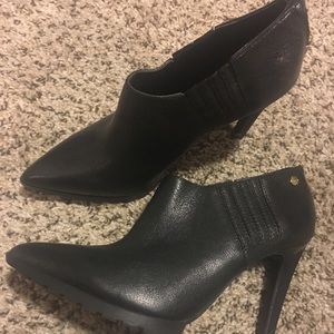 3” black Calvin Klein ankle boots